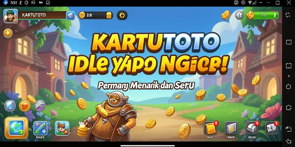 Screenshot utama menunjukkan gameplay santai dari KARTUTOTO.