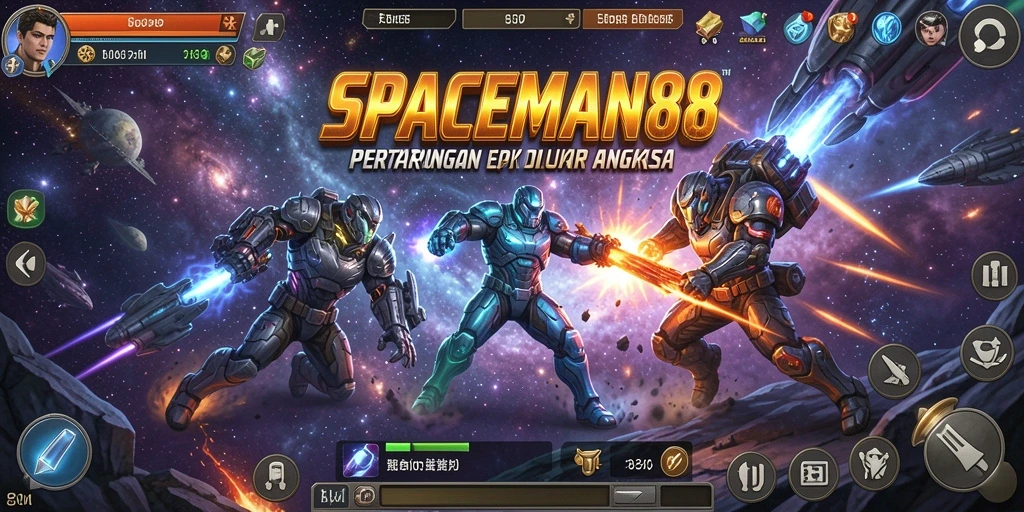 Gameplay menegangkan dari SPACEMAN88 dalam pertempuran Battle Royale.