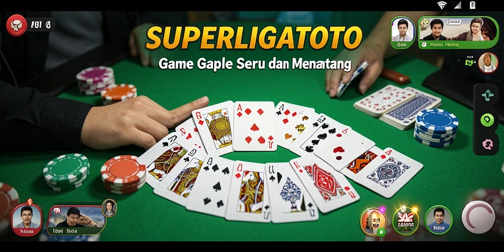Tampilan gameplay SUPERLIGATOTO yang menarik dan interaktif.