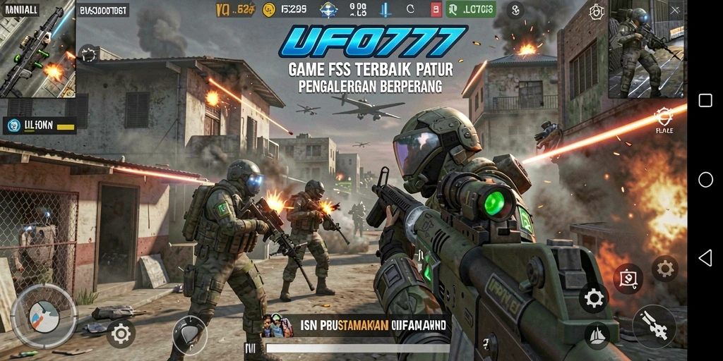 Screenshot utama UFO777 menampilkan aksi tembak-menembak yang mendebarkan.