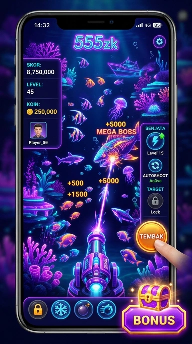 Tampilan daftar aplikasi di 555zk lengkap dengan ikon yang jelas.